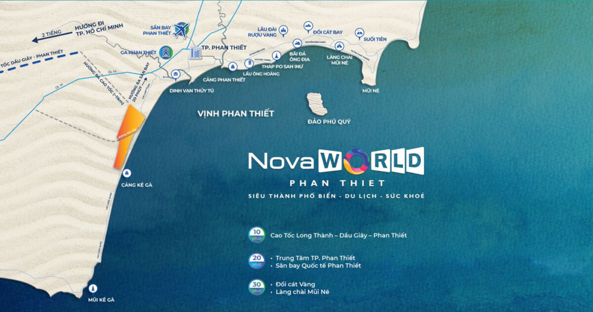 VỊ TRÍ DỰ ÁN NOVAWORLD PHAN THIẾT