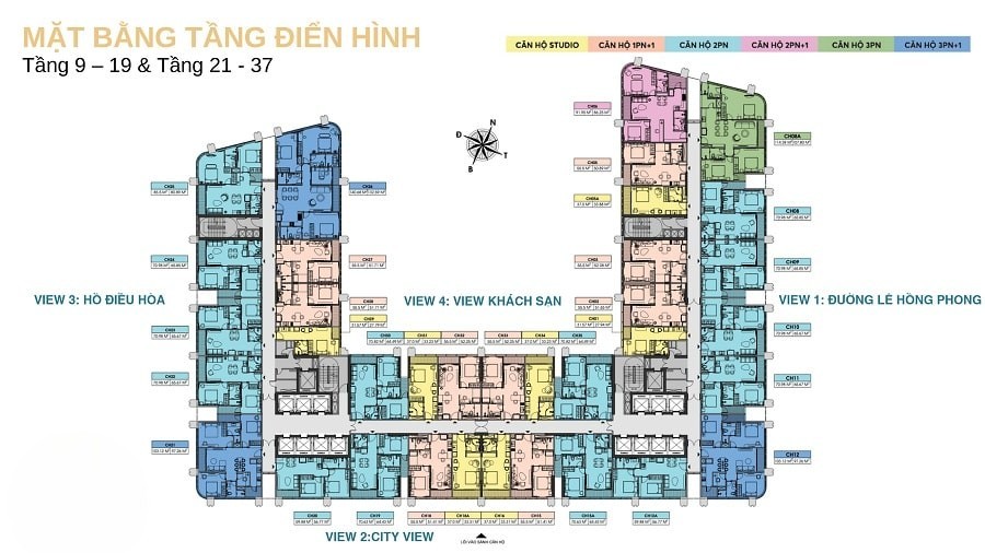 Mặt bằng dự án Diamond Crown Plaza