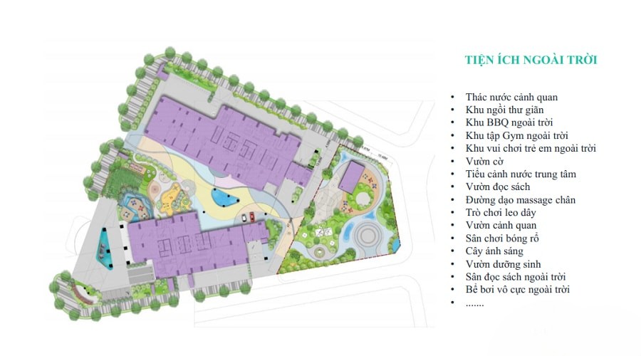 Mặt bằn tiện ích dự án The Ruby Hạ Long