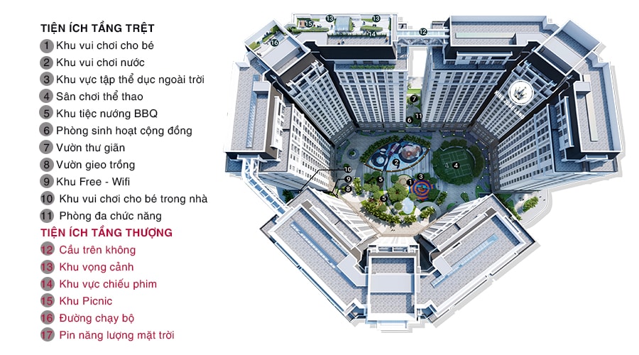 Tiện ích chung cư Dragon Castle