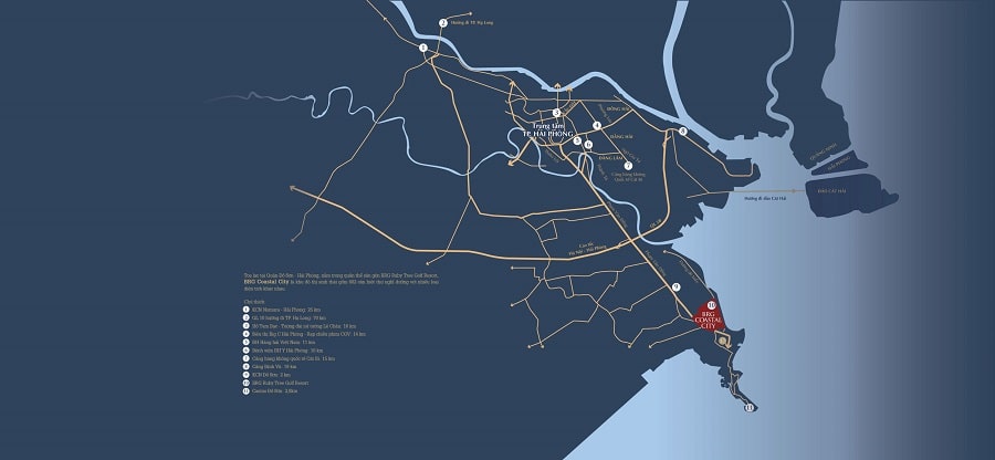 Vị trí dự án BRG costal city Đồ Sơn Hải Phòng