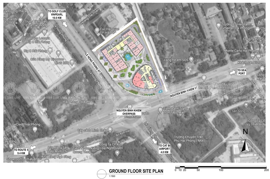 Vị trí dự án Diamond Crown Residence