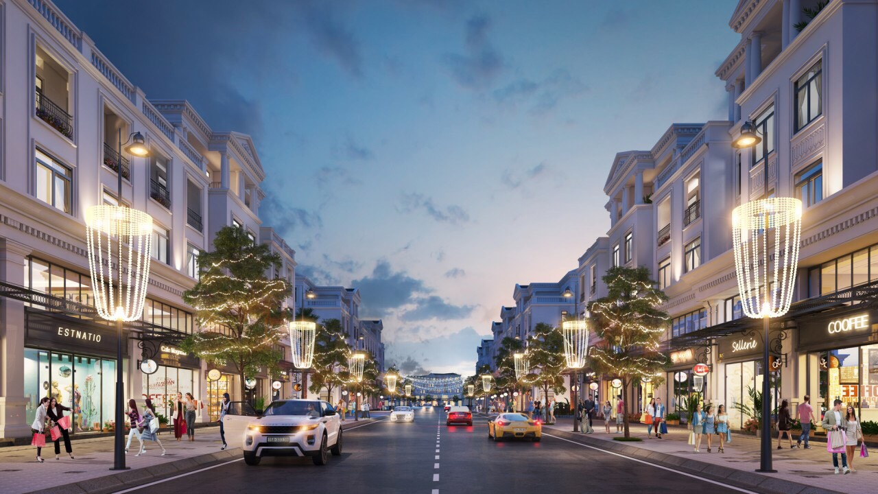 nhà phố shophouse mặt đường vinhomes cầu rào hp
