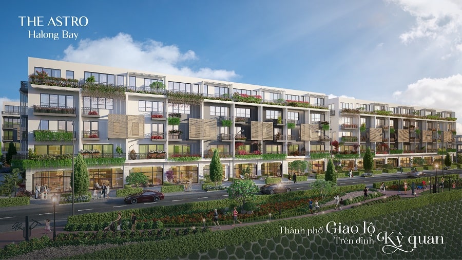 Phối cảnh phân khu Mensa Park Way dự án The Astro Hạ Long Bay – Bãi Cháy