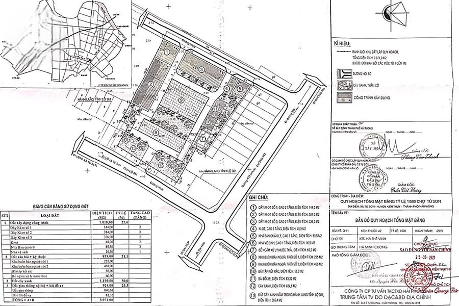 Mặt bằng dự án Tú Sơn Central Market