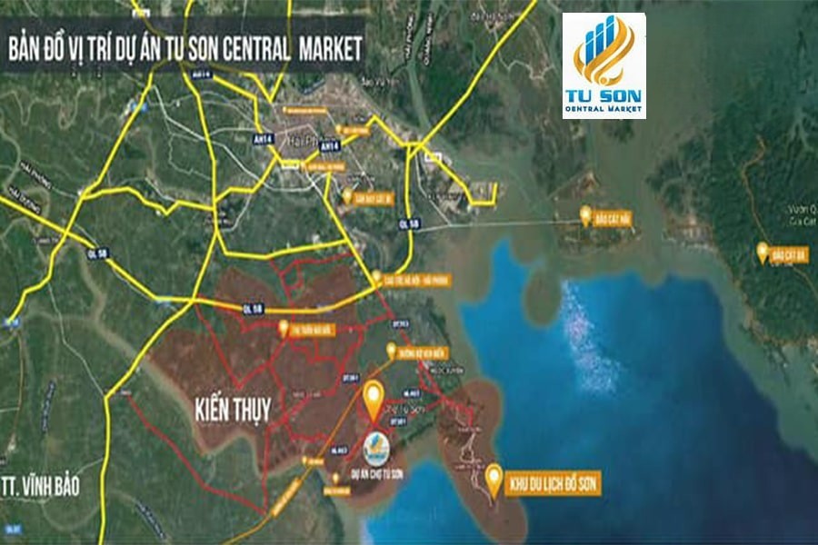 Vị trí dự án Tú Sơn Central Market
